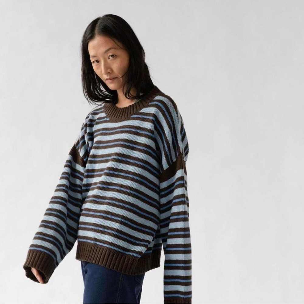 ISO!!! James Street Co Blake Sweater in Striped Cocoa in size XS